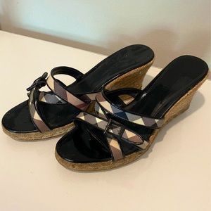 Burberry Wedge Sandals